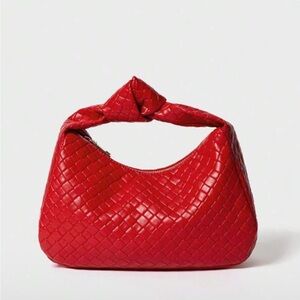 Red handle bag